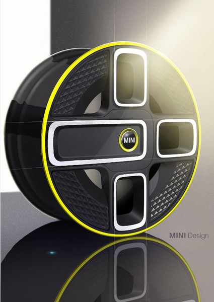 Electrifying design details. MINI shows initial design sketches of its fully-electric production model – to be presented in 2019.